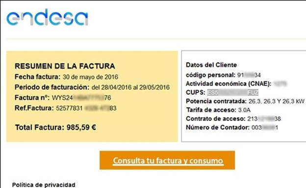 Estafa endesa